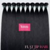 Natural Black Flat Tip Hair Extensions