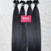 Natural Black Flat Tip Hair Extensions