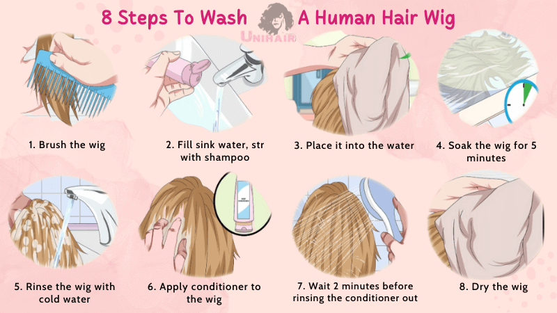 Cleaning your wigs before putting them away wig