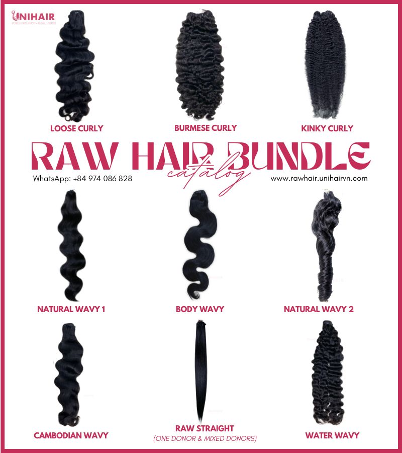 Catalog Raw Hair Weft