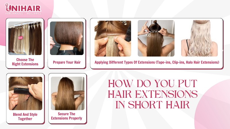 How Do You Put Hair Extensions In Short Hair? The Best 5-Step Guide 5 how do you put hair extensions in short hair