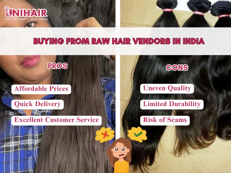 Raw Hair Vendors in India: Quality, Price & Top Picks 2 Pros and cons of buying from Raw hair vendors in India
