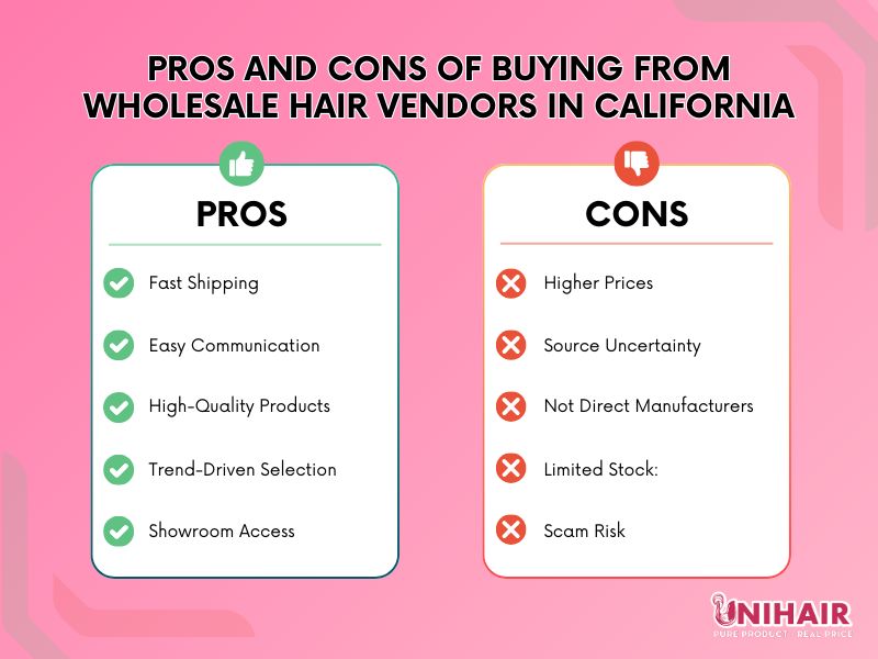 Find Trusted Wholesale Hair Vendors in California 2025 4 Pros and Cons of Buying from Wholesale Hair Vendors in California