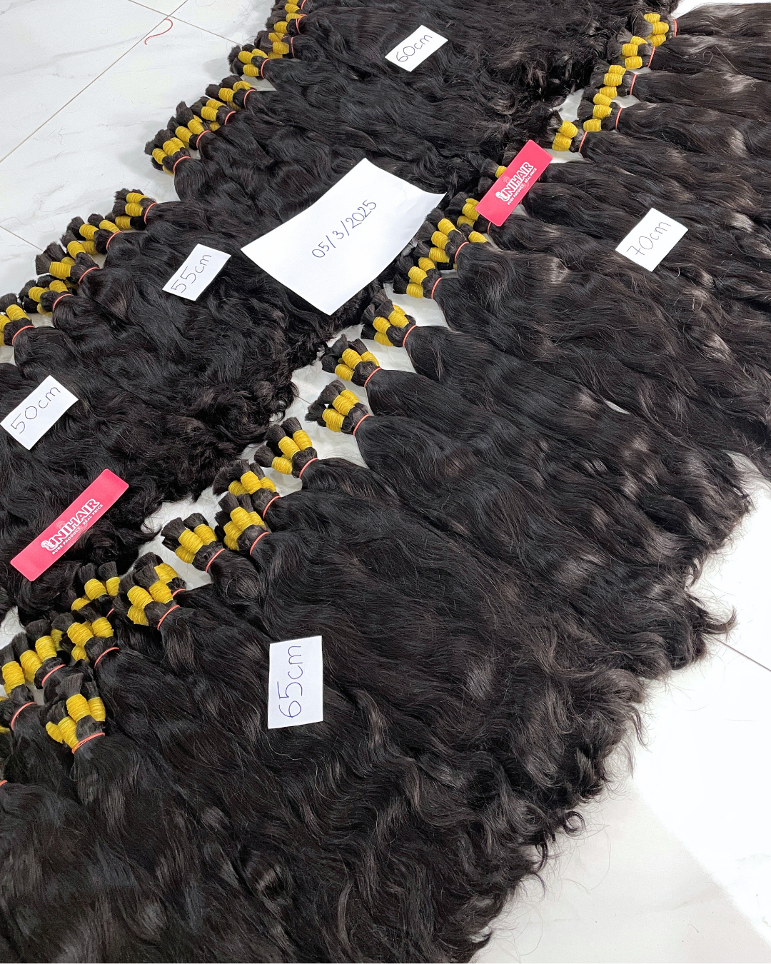 Cabelo Bulk Remy do Vietnã - Qualidade Premium e Preço de Fábrica 6 Bulk Hair - Double Type 2
