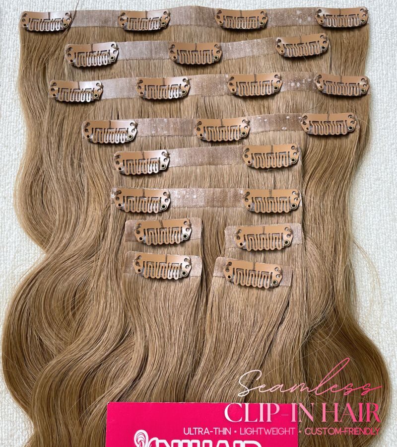 Wavy Seamless Clip In Hair Extensions