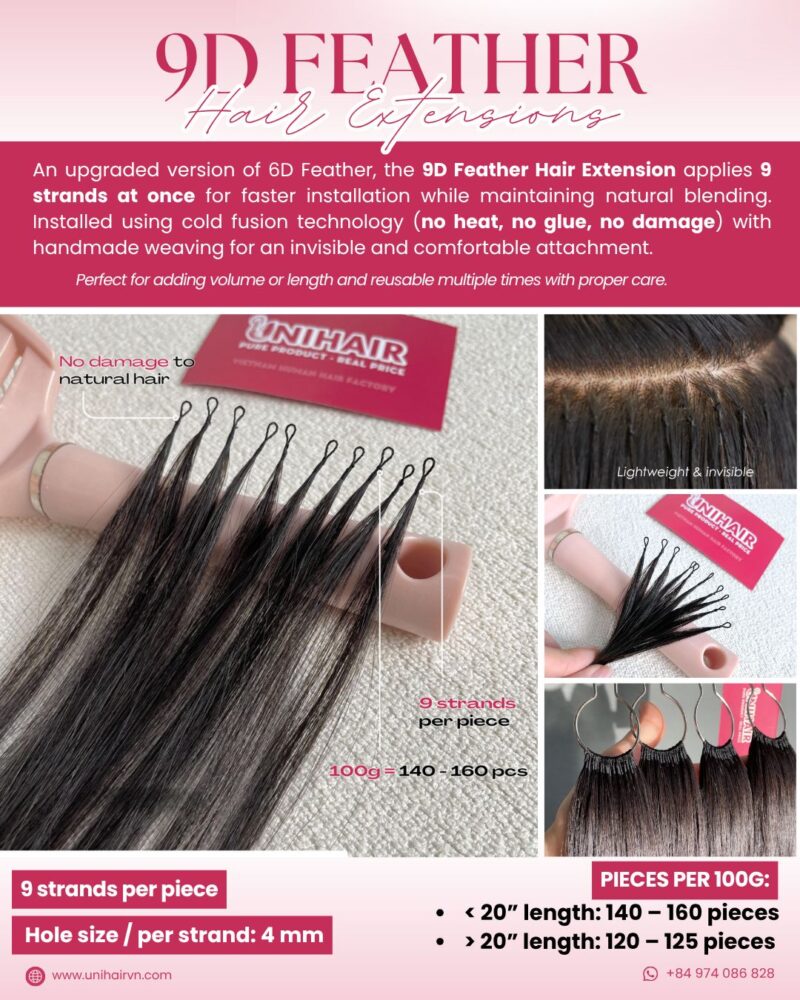 9D Feather Hair Extension