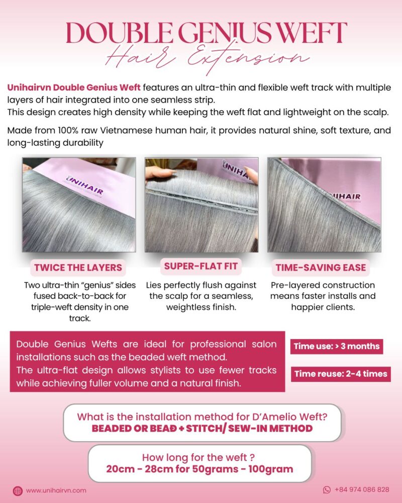 Double Genius Weft Hair Extension