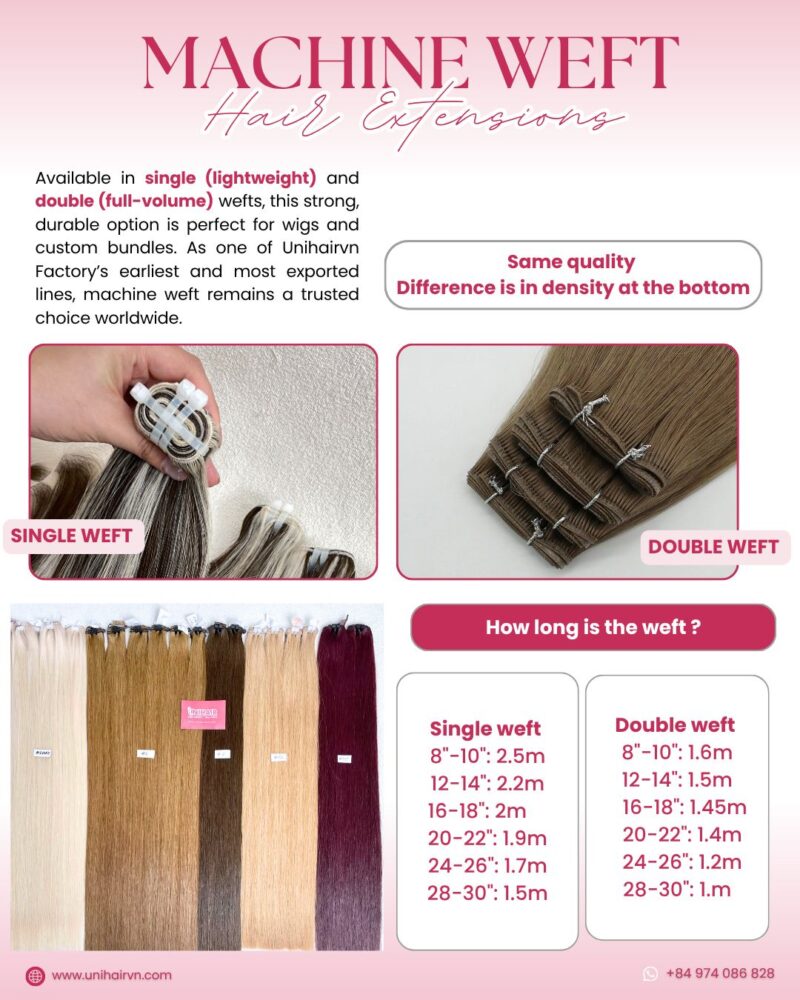 Machine Weft Hair Extension