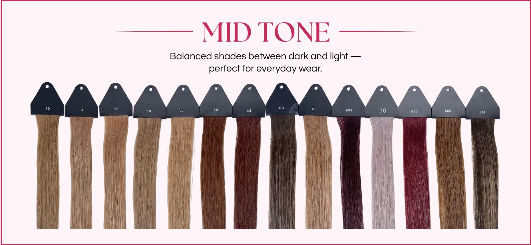 Unihairvn Mid Color Chart