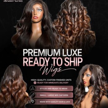 Body Wave Frontal Wig 22 Inches - 13x4 Ombre Brown Tip Wig