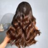 Body Wave Frontal Wig 22 Inches - 13x4 Ombre Brown Tip Wig