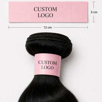 Alternative view of Hair Bundle Wrap Labels With Custom Logo | Unihairvn