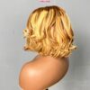 Glueless Bob Wig Blonde Highlight Straight Bob 10 Inches