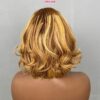 Glueless Bob Wig Blonde Highlight Straight Bob 10 Inches