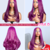 Layered Luxe Purple Bone Straight Wig 20 Inches - 4x4 Closure Wig