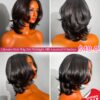 Straight Bob Wig 10 Inches | 2x6 Closure Natural Black Wig