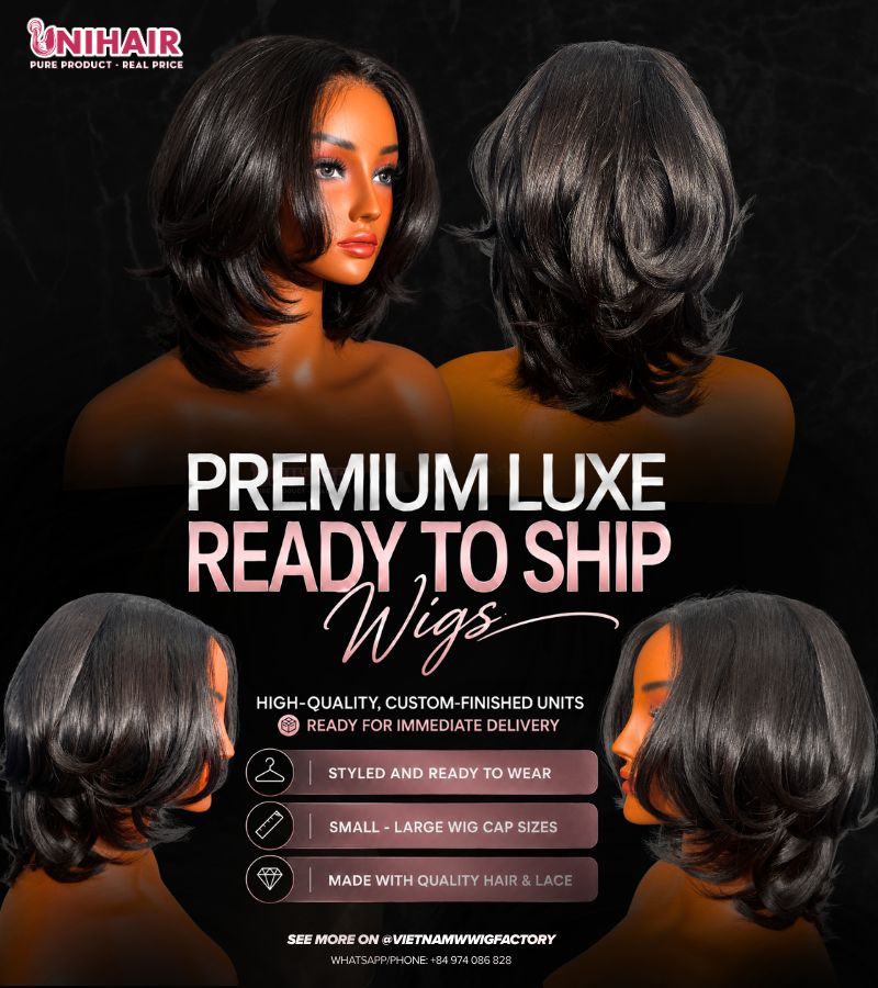 Straight Bob Wig 10 Inches | 2x6 Closure Natural Black Wig